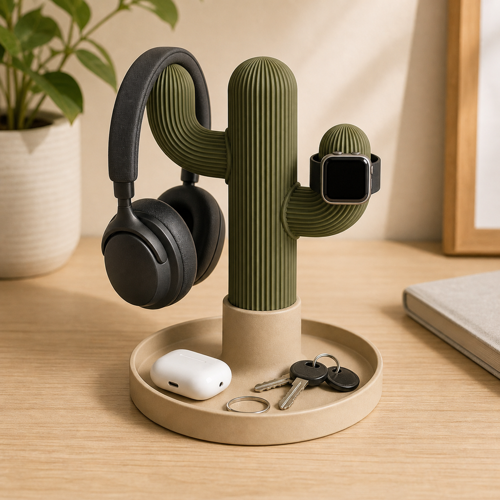 Cactus Headphone & Watch Stand