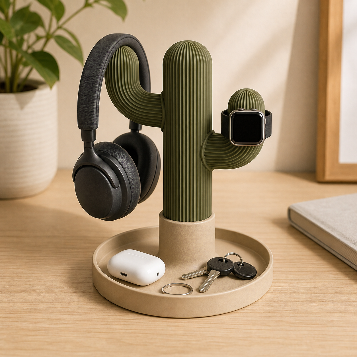 Cactus Headphone & Watch Stand