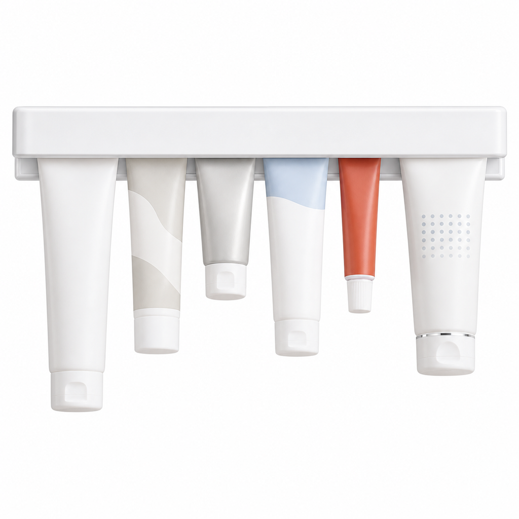 No-Drill Toothpaste Tube Holder
