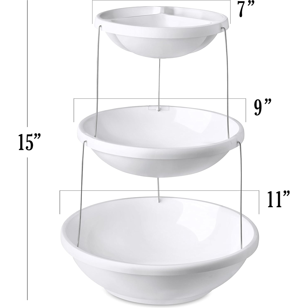 3-Tier Foldable Serving Tray