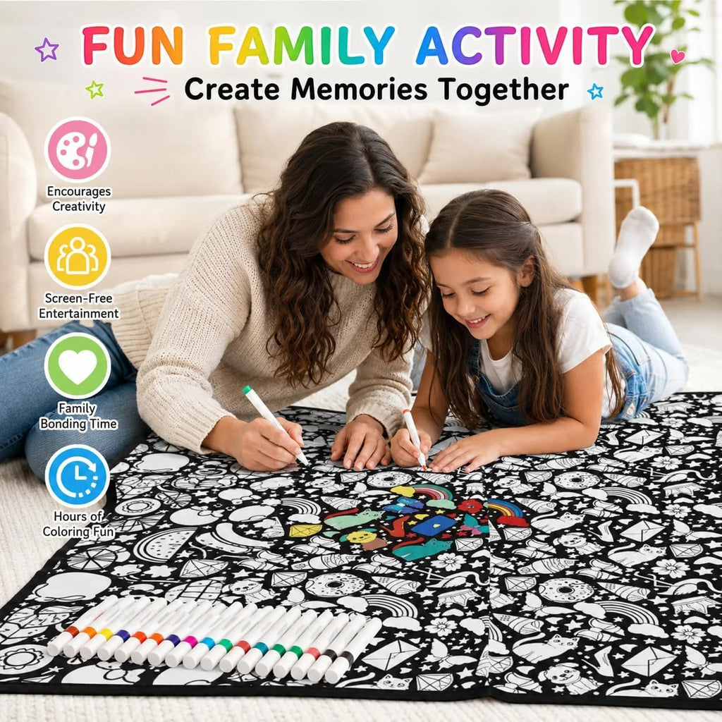 DIY Creative Coloring Blanket