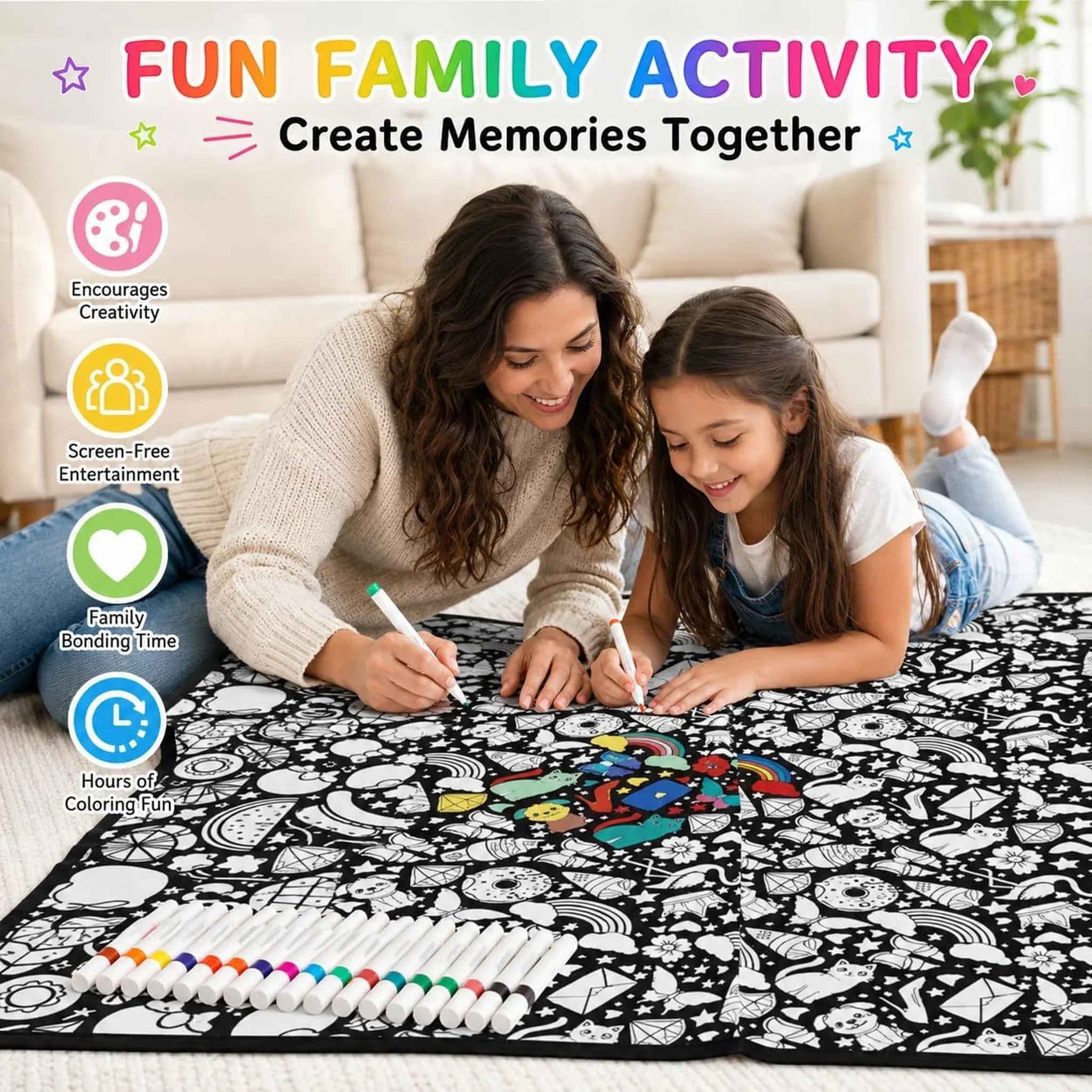 DIY Creative Coloring Blanket