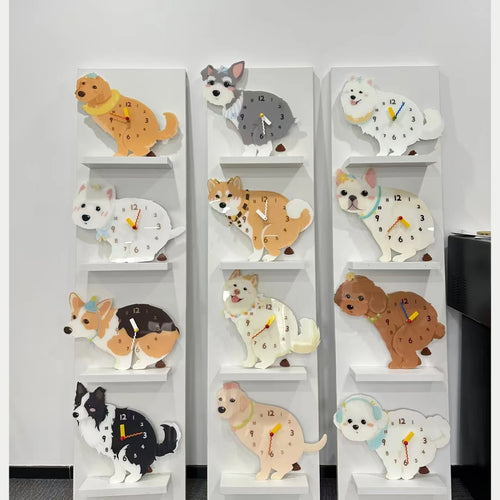 Funny Dog Wall Clock For Dog Lovers