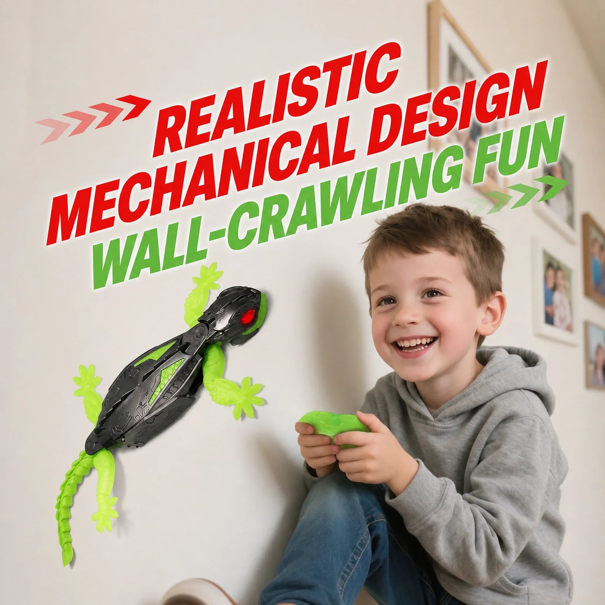 Rechargeable RC Climbing Gecko Prank Toy
