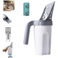 integrated cat litter scoop with bag dispenser