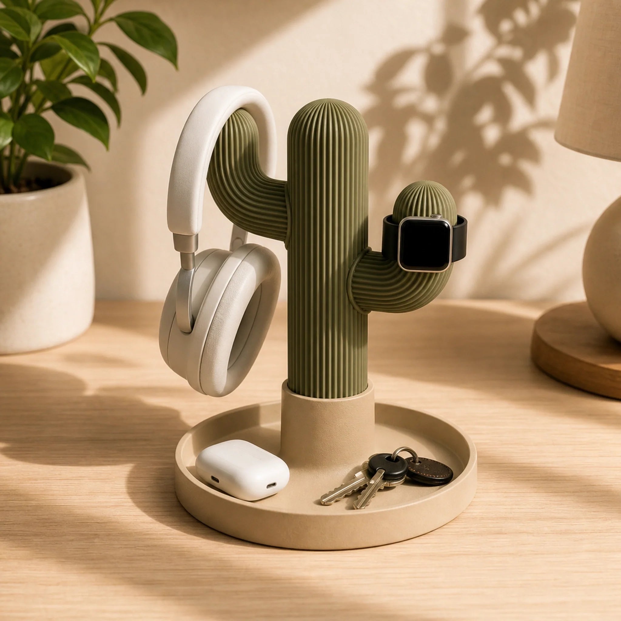 Cactus Headphone & Watch Stand