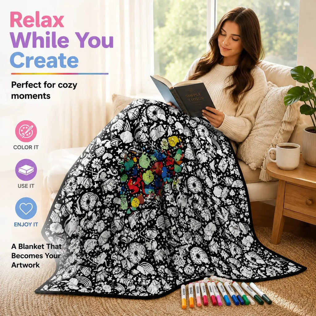 DIY Creative Coloring Blanket