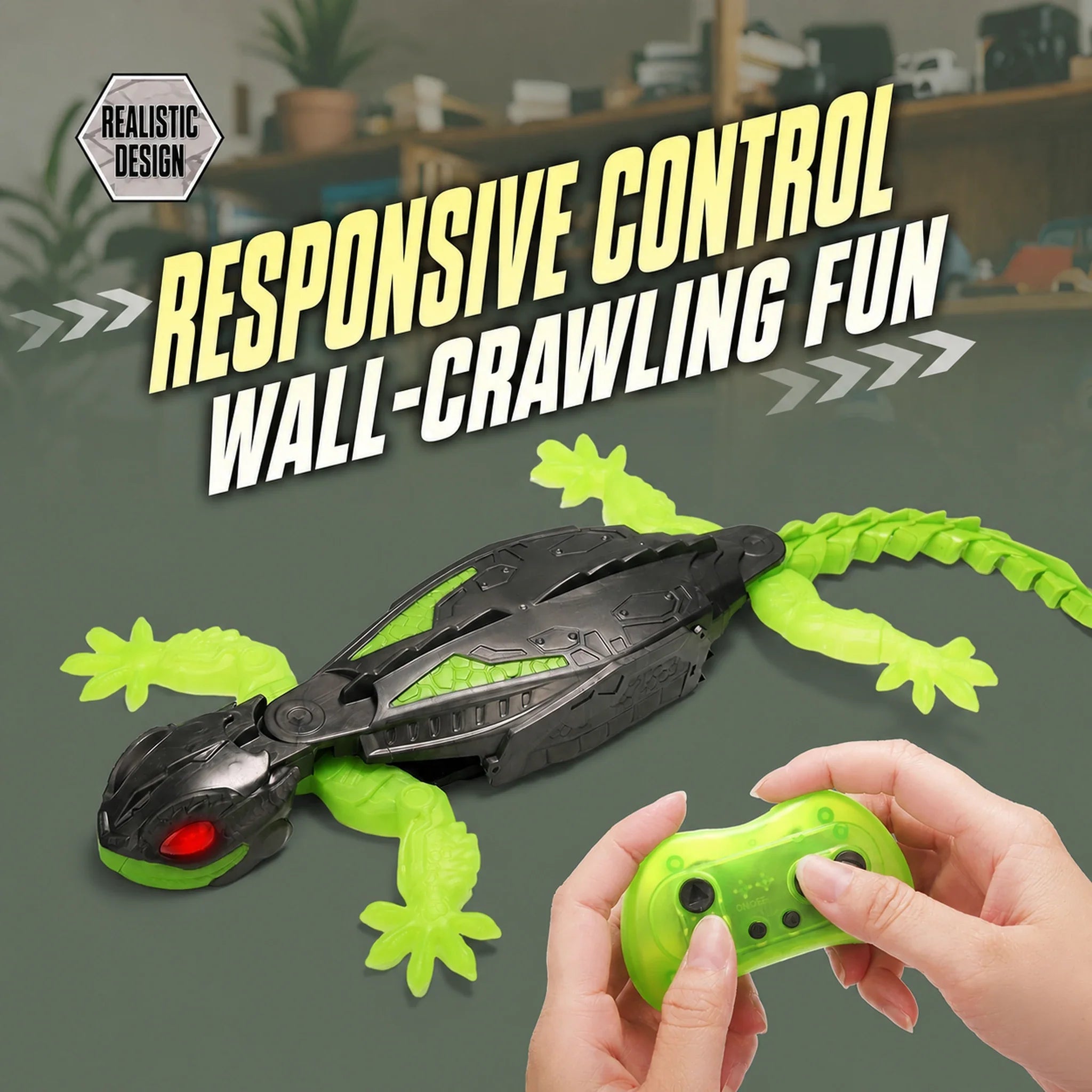 Rechargeable RC Climbing Gecko Prank Toy