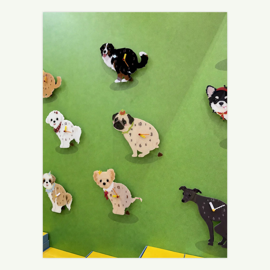 Funny Dog Wall Clock For Dog Lovers