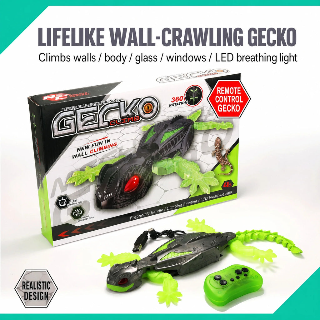 Rechargeable RC Climbing Gecko Prank Toy