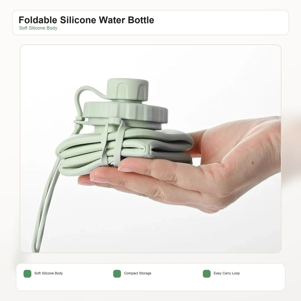 Portable Foldable Silicone Water Bottle