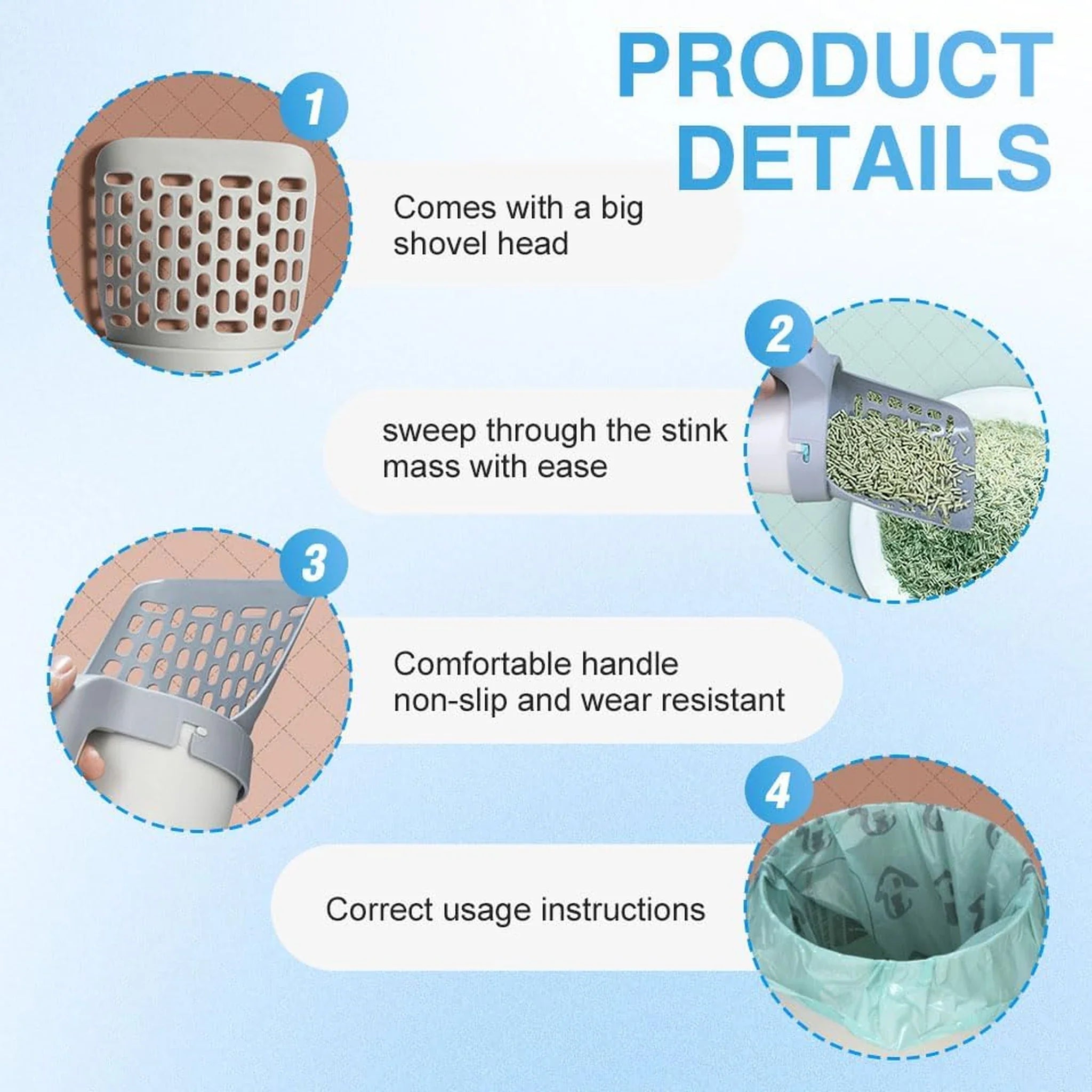Integrated Litter Scoop