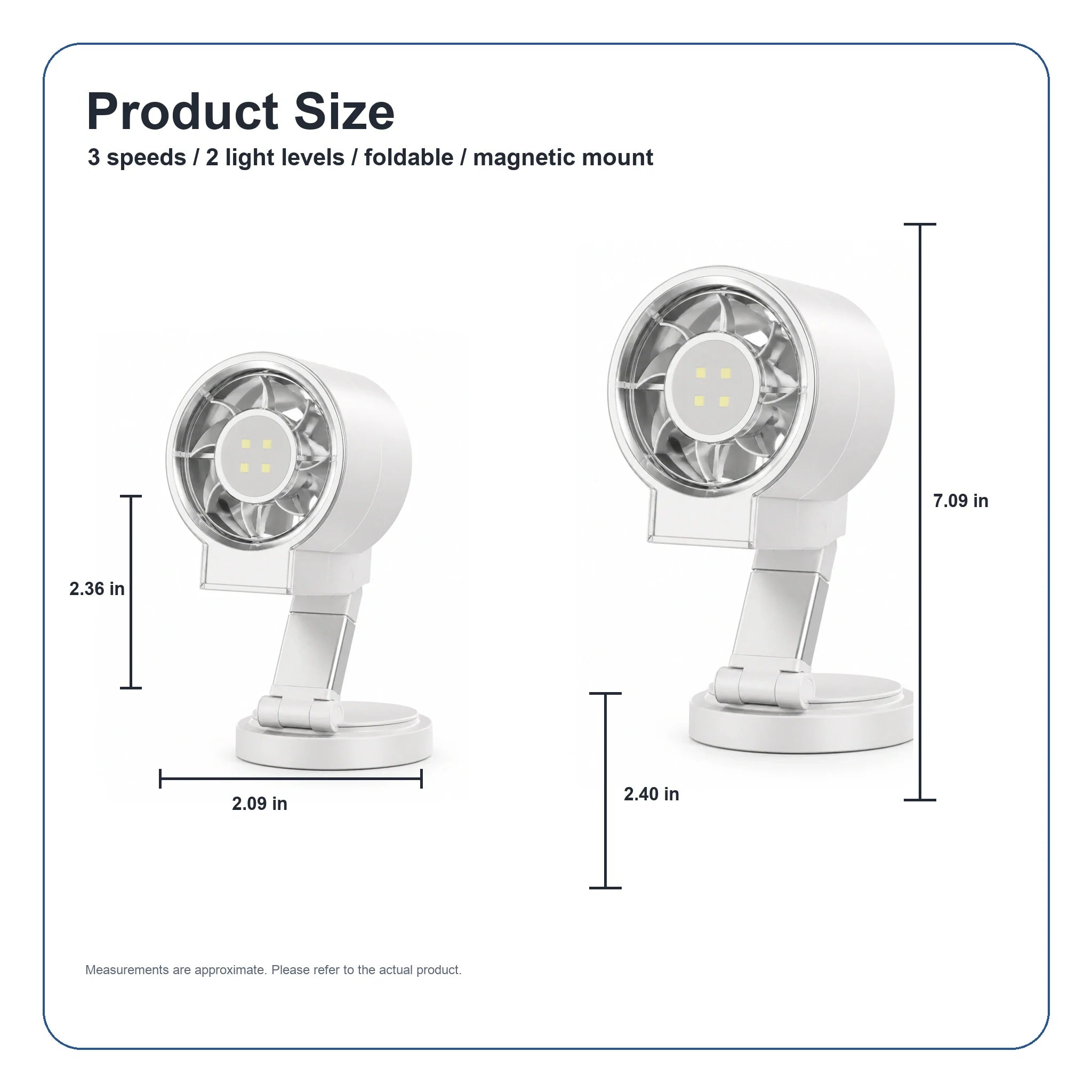 Mini Magnetic Foldable Phone Fan