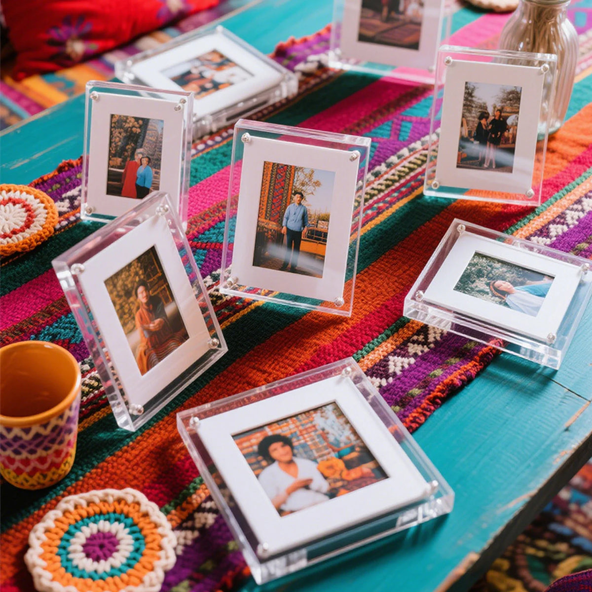 magnetic acrylic photo frame for home decor