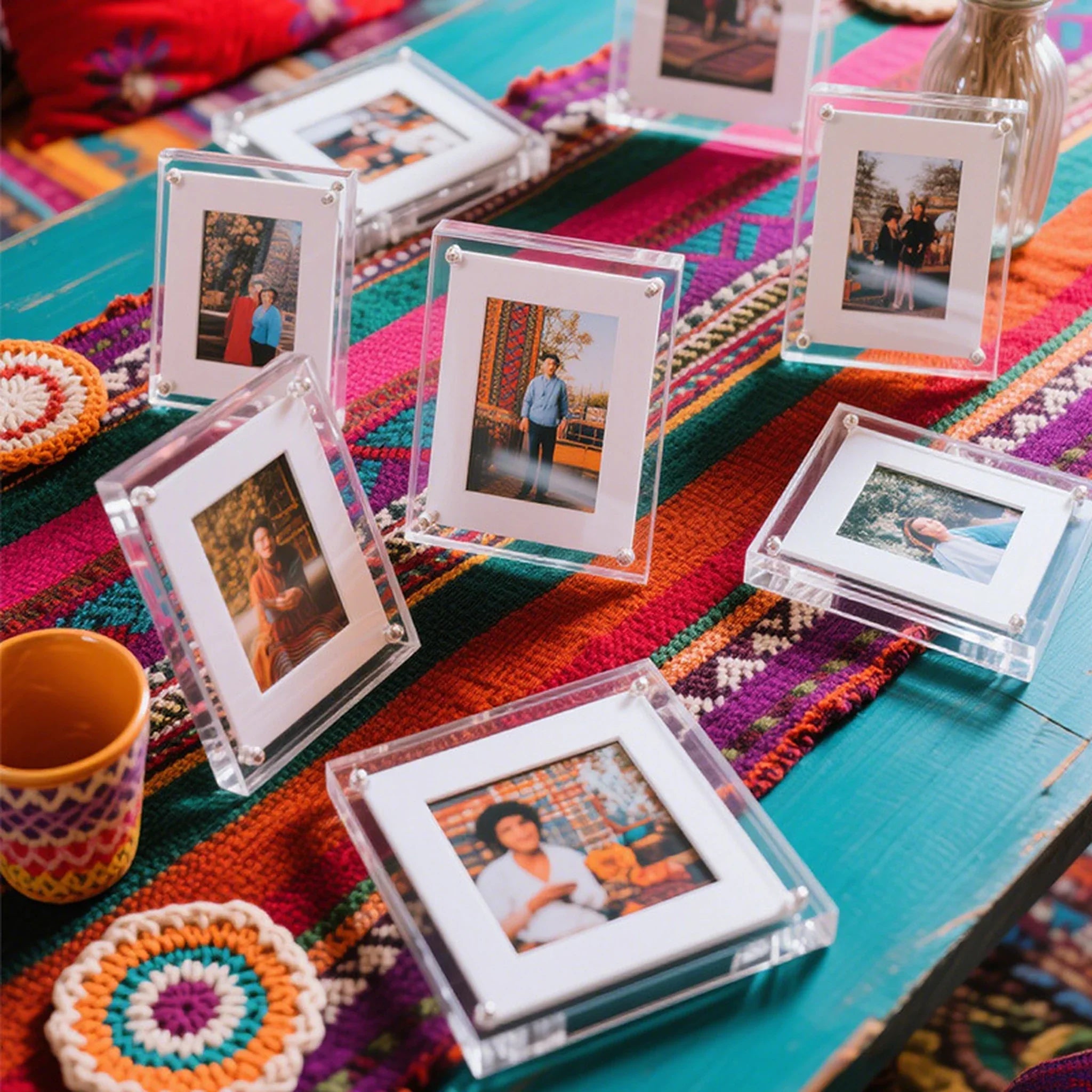 magnetic acrylic photo frame for home decor