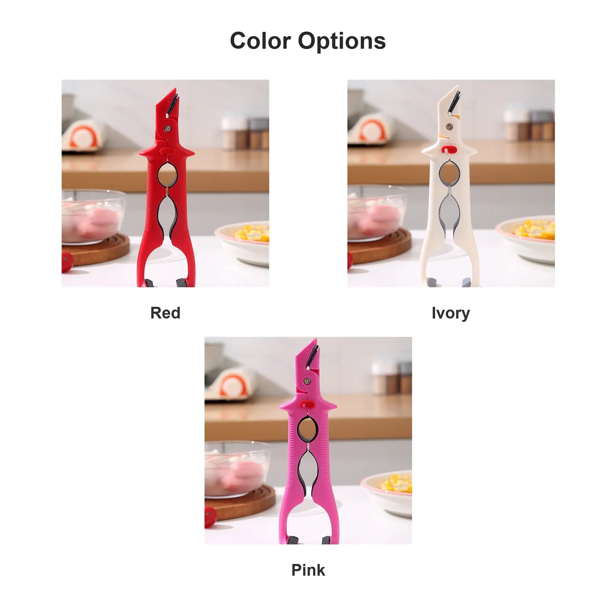 3-in-1 Heat-Resistant Bowl Tongs