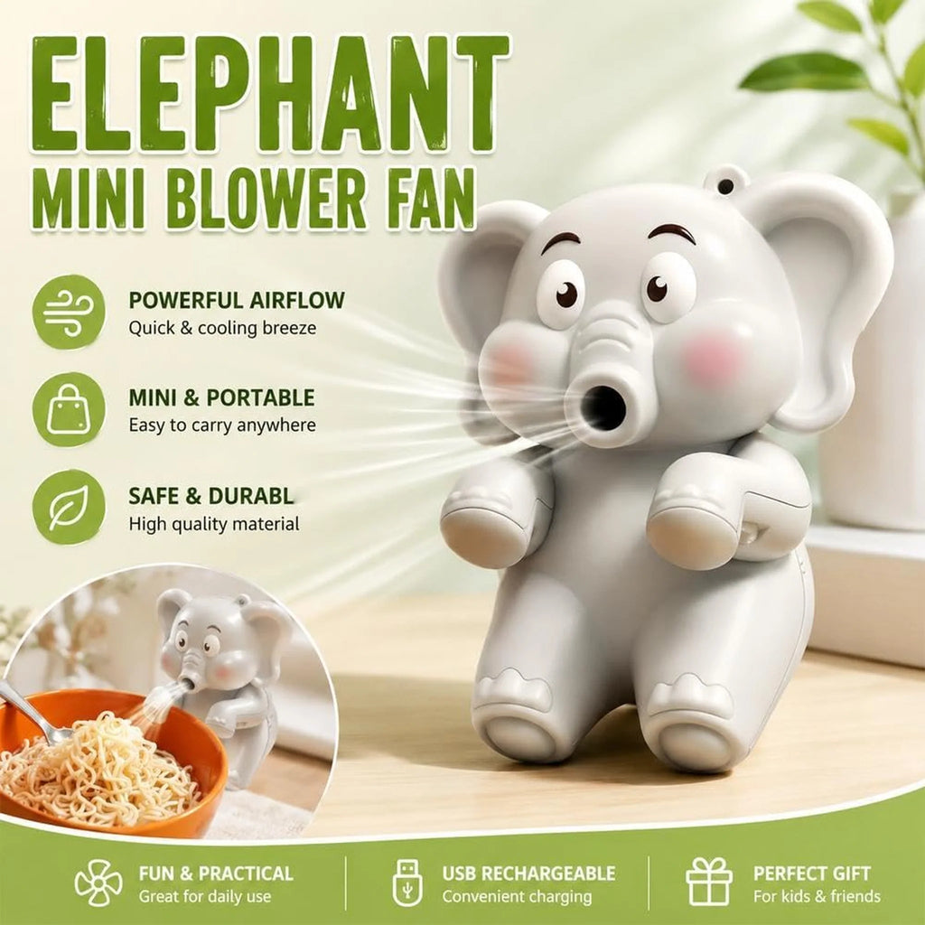 Cute Animal Clip-On Mug Fan